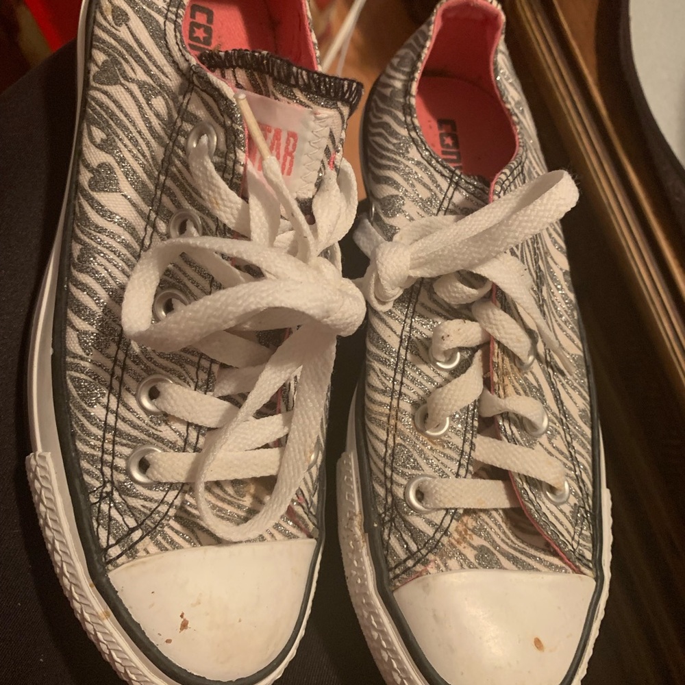 Sparkly converse.
